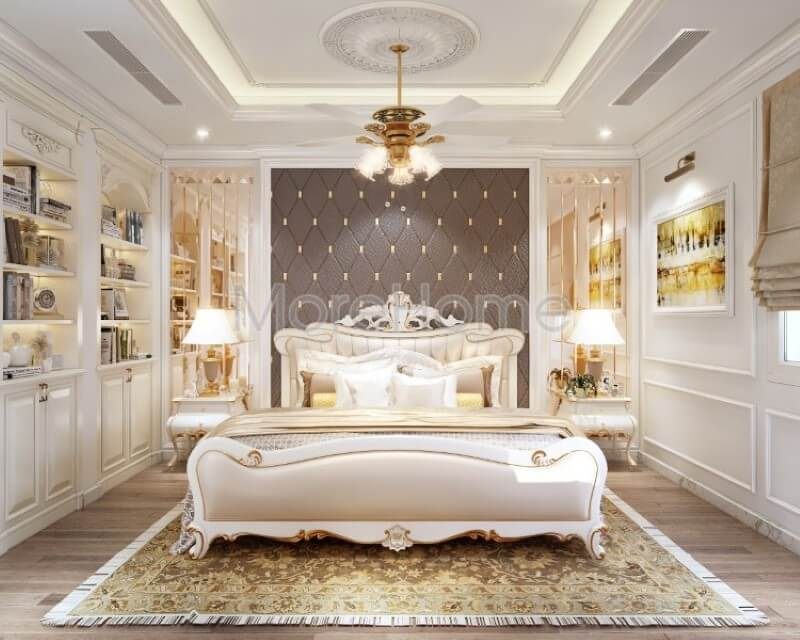 Gợi ý giường ngủ gỗ tần bì nhập khẩu tân cổ điển cho chung cư, biệt thự cao cấp giường gỗ tự nhiên