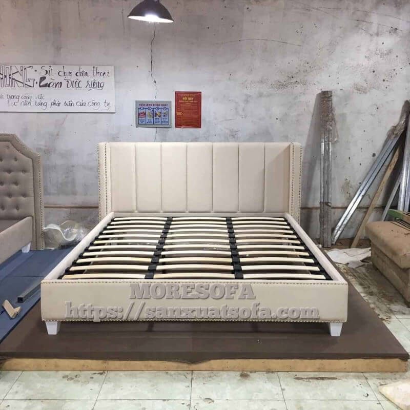 đơn giản nhưng đầy cuốn hút với giường ngủ bọc da cao cấp
